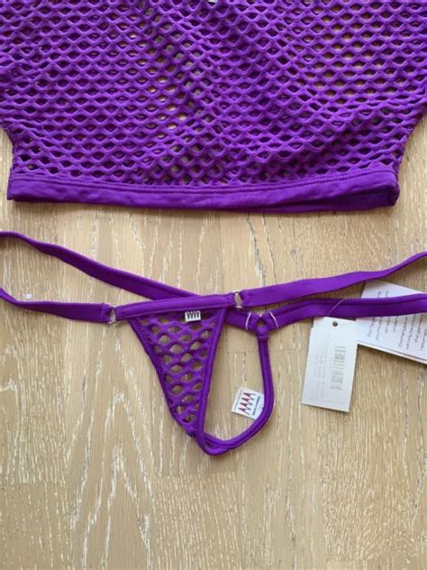 mesh micro bikini|Mega Mesh 317 Tri Top + 421 Micro Bottom Bikini 